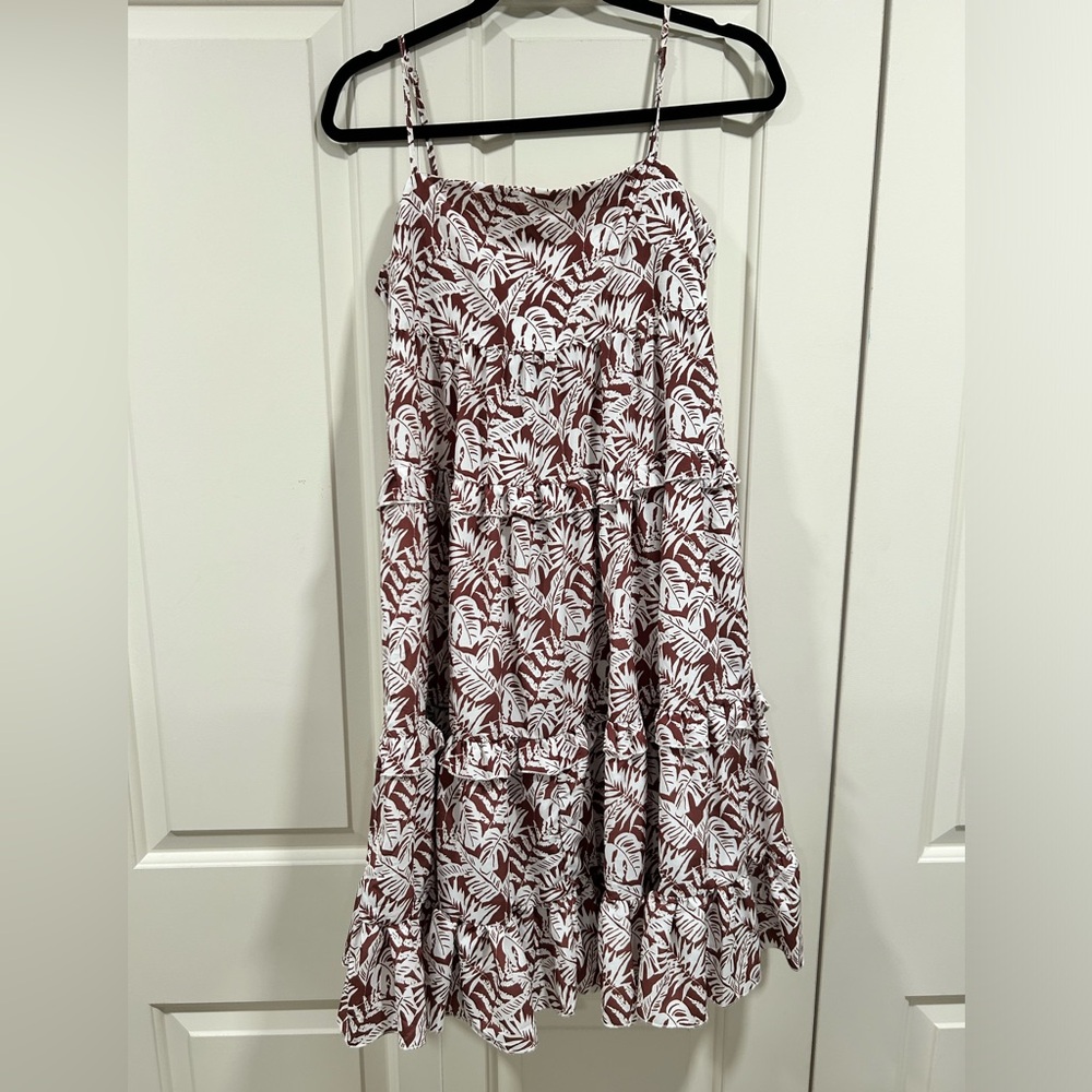 Spaghetti strap, slight open back summer dress